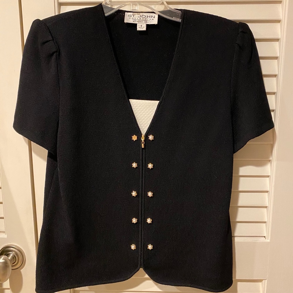 St John short-sleeve top jacket